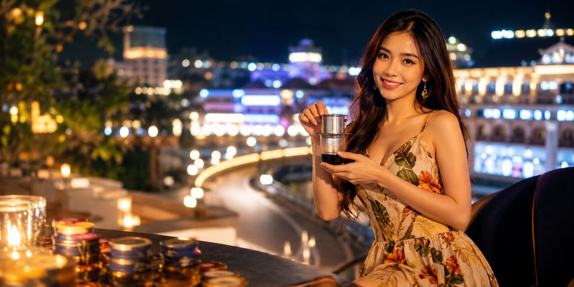 Người dùng Đà Lạt thư giãn bên ly cà phê, duy trì thói quen giải trí lành mạnh