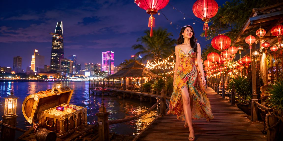Người dùng TP Hồ Chí Minh đặt cược thể thao trực tuyến tại chợ đêm sôi động